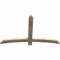 Ekena Millwork Bellingham Rough Sawn Timber Gable Bracket, Douglas Fir, 60"W x 38"H x 2"D x 4"F, 15/12 Pitch GBW060X38X0204BEL00RDF - alternate 5